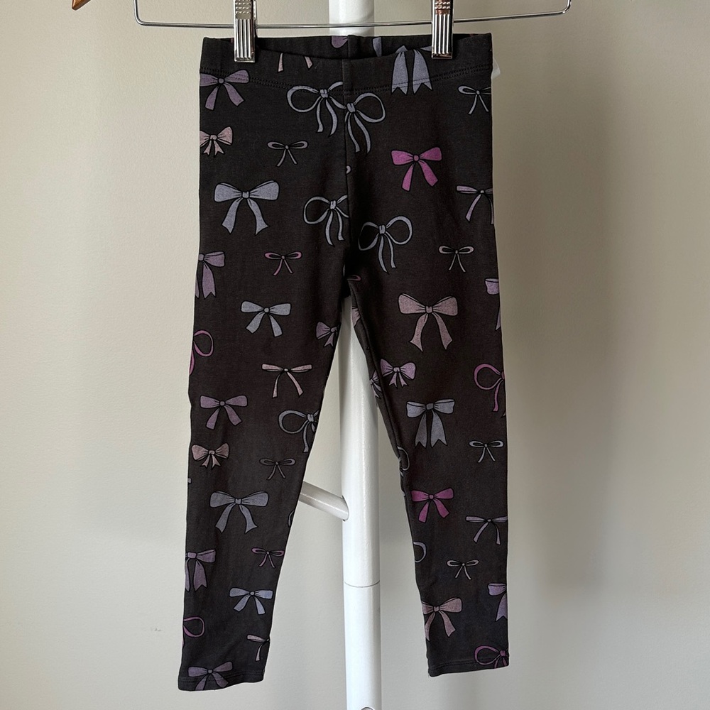 Zara Bow Print Leggings Size 5